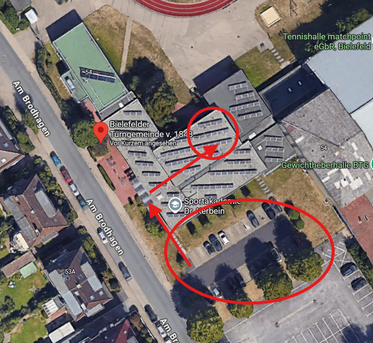 Trainingshalle dienstags – Gymnastikhalle des BTG